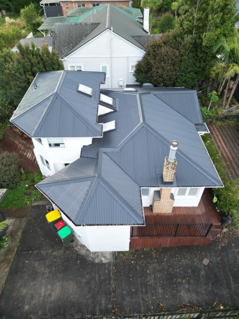 Leaking Decromastic Tiles Replaced with Coloursteel in Blockhouse Bay (1)